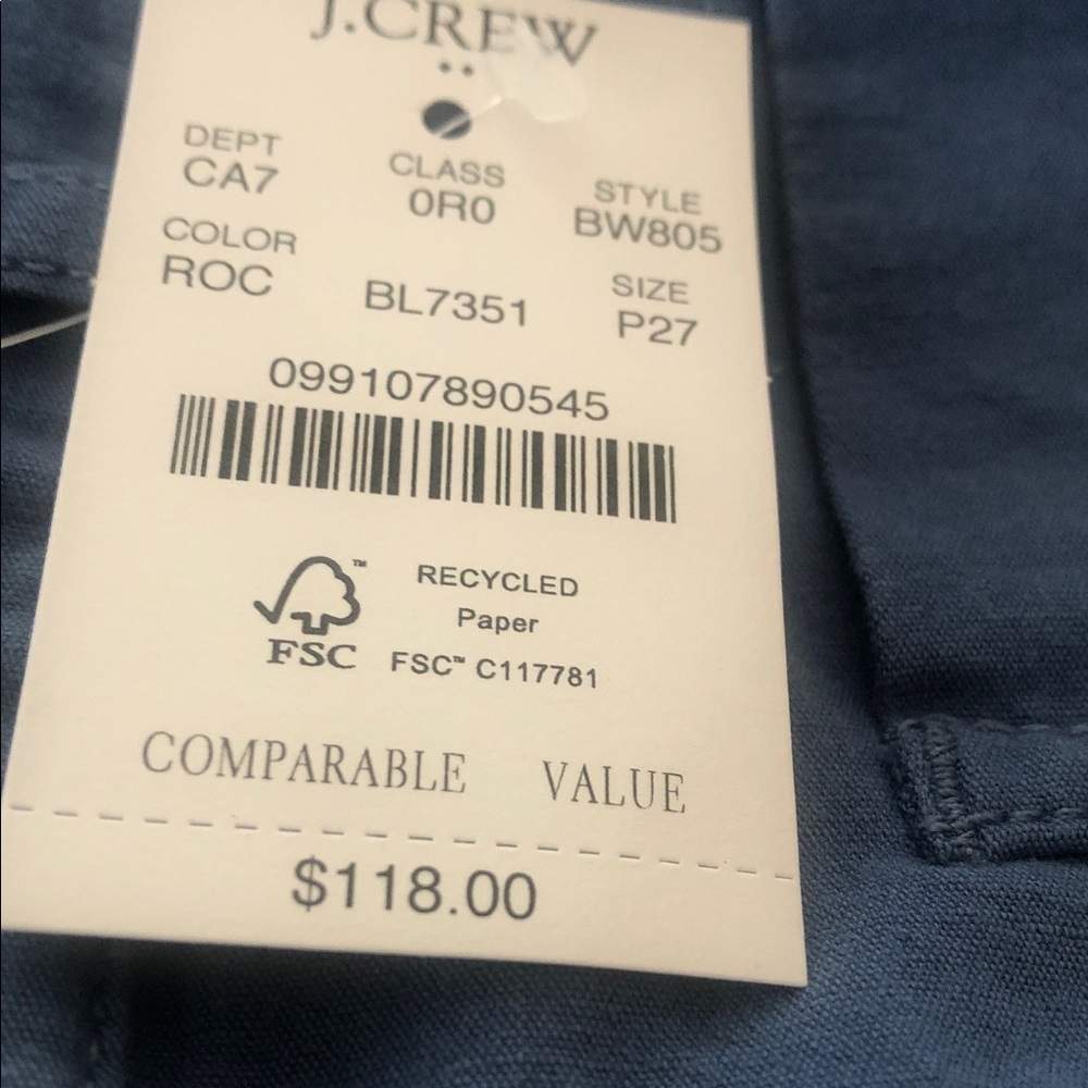NWT J. Crew Lizzie Pant in Blue - Picture 11 of 11